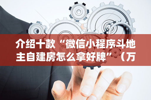 介绍十款“微信小程序斗地主自建房怎么拿好牌”（万能开挂神器)