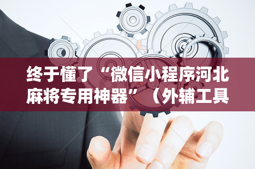 终于懂了“微信小程序河北麻将专用神器”（外辅工具)