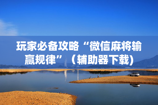 玩家必备攻略“微信麻将输赢规律”（辅助器下载)