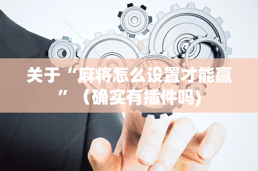 关于“麻将怎么设置才能赢”（确实有插件吗)