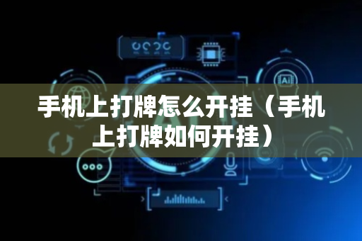 手机上打牌怎么开挂（手机上打牌如何开挂）