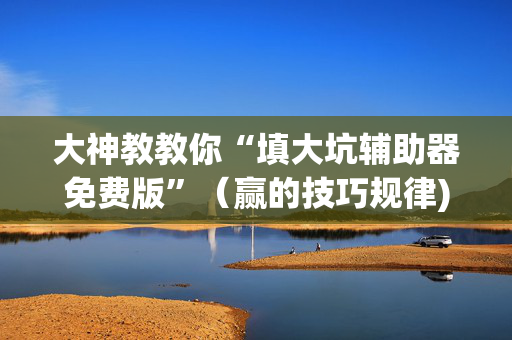 大神教教你“填大坑辅助器免费版”（赢的技巧规律)