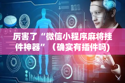 厉害了“微信小程序麻将挂件神器”（确实有插件吗)