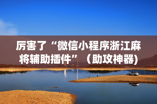 厉害了“微信小程序浙江麻将辅助插件”（助攻神器)