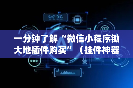 一分钟了解“微信小程序锄大地插件购买”（挂件神器)