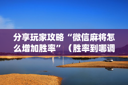 分享玩家攻略“微信麻将怎么增加胜率”（胜率到哪调)