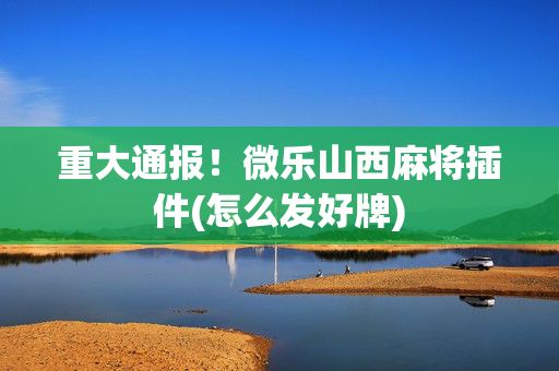重大通报！微乐山西麻将插件(怎么发好牌)