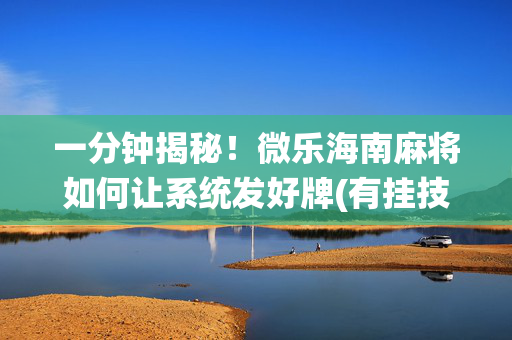 一分钟揭秘！微乐海南麻将如何让系统发好牌(有挂技巧辅助器)