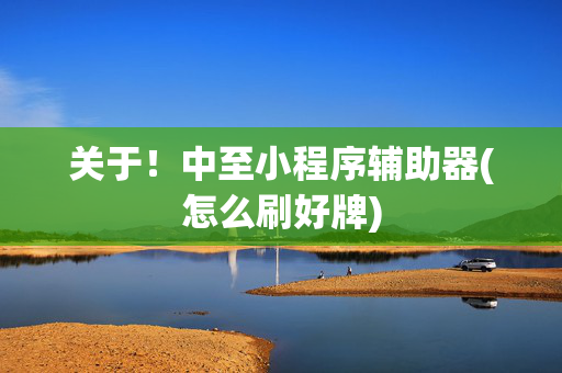 关于！中至小程序辅助器(怎么刷好牌)