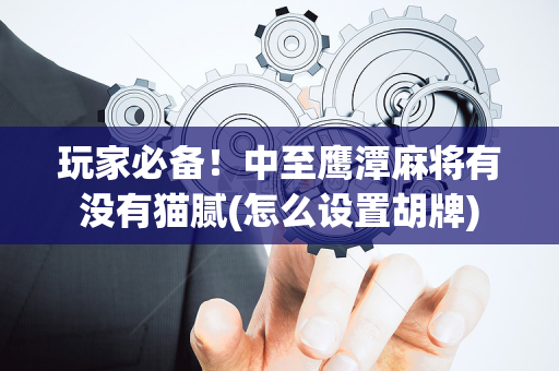 玩家必备！中至鹰潭麻将有没有猫腻(怎么设置胡牌)