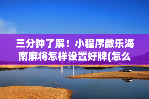 三分钟了解！小程序微乐海南麻将怎样设置好牌(怎么老输必备神器)