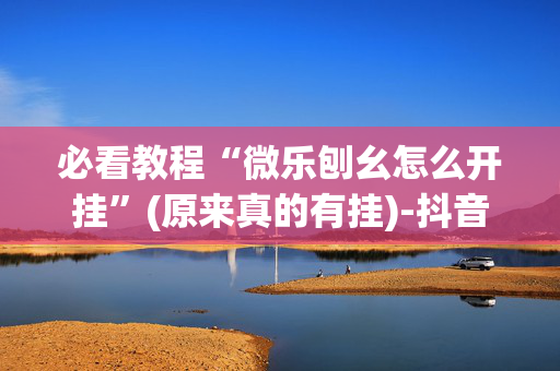 必看教程“微乐刨幺怎么开挂”(原来真的有挂)-抖音