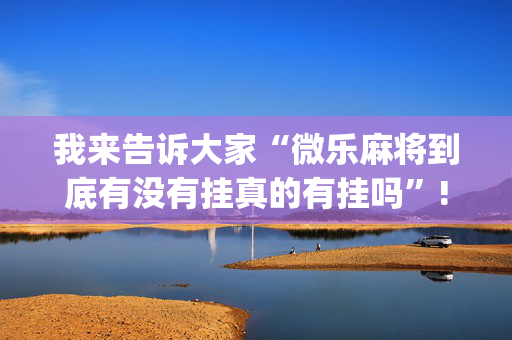 我来告诉大家“微乐麻将到底有没有挂真的有挂吗”!(确实是有挂)-抖音