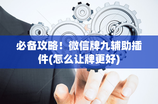 必备攻略！微信牌九辅助插件(怎么让牌更好)