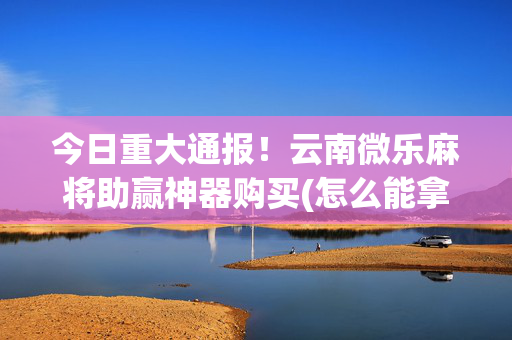 今日重大通报！云南微乐麻将助赢神器购买(怎么能拿好牌)