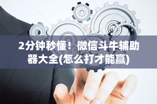 2分钟秒懂！微信斗牛辅助器大全(怎么打才能赢)