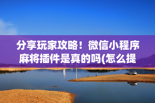 分享玩家攻略！微信小程序麻将插件是真的吗(怎么提高赢牌率)