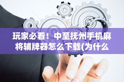 玩家必看！中至抚州手机麻将辅牌器怎么下载(为什么经常输)