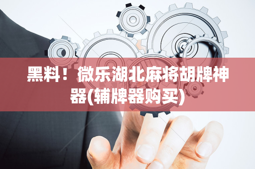 黑料！微乐湖北麻将胡牌神器(辅牌器购买)