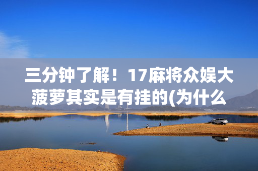 三分钟了解！17麻将众娱大菠萝其实是有挂的(为什么一直输)