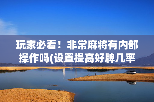玩家必看！非常麻将有内部操作吗(设置提高好牌几率)