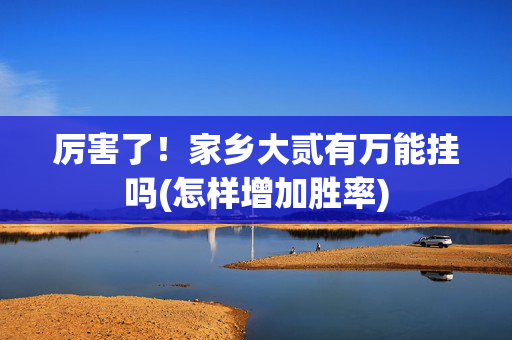 厉害了！家乡大贰有万能挂吗(怎样增加胜率)