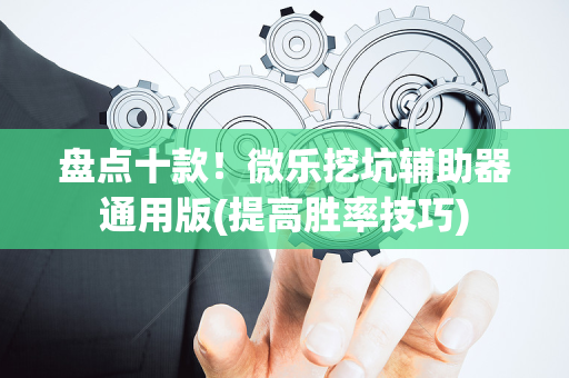 盘点十款！微乐挖坑辅助器通用版(提高胜率技巧)