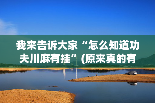 我来告诉大家“怎么知道功夫川麻有挂”(原来真的有挂)-抖音