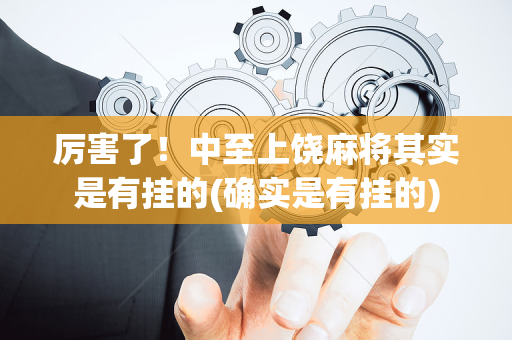 厉害了！中至上饶麻将其实是有挂的(确实是有挂的)