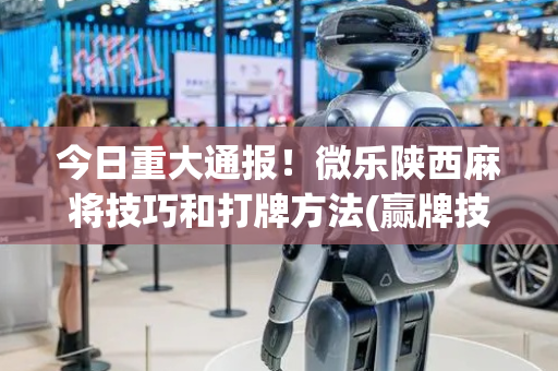 今日重大通报！微乐陕西麻将技巧和打牌方法(赢牌技巧插件安装)