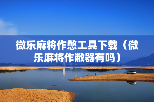 微乐麻将作憋工具下载（微乐麻将作敝器有吗）