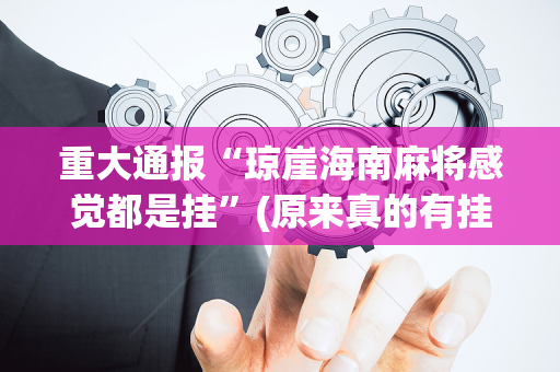 重大通报“琼崖海南麻将感觉都是挂”(原来真的有挂)-抖音