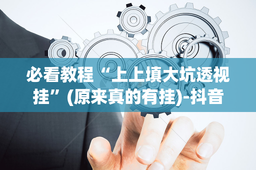必看教程“上上填大坑透视挂”(原来真的有挂)-抖音