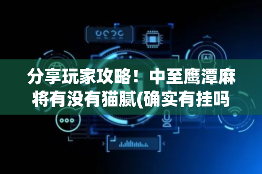 分享玩家攻略！中至鹰潭麻将有没有猫腻(确实有挂吗)