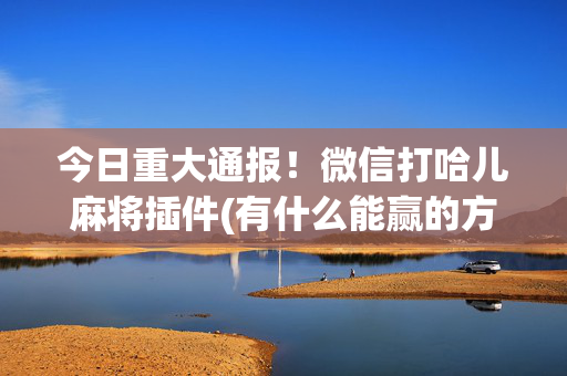 今日重大通报！微信打哈儿麻将插件(有什么能赢的方法)