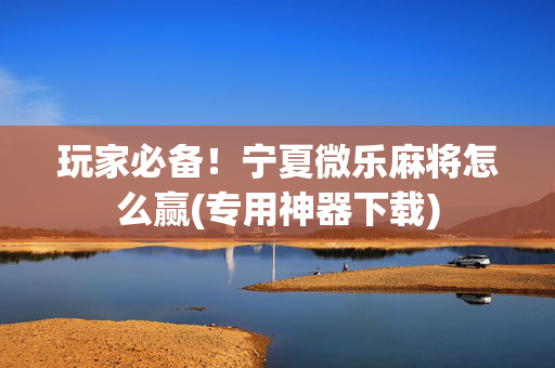 玩家必备！宁夏微乐麻将怎么赢(专用神器下载)