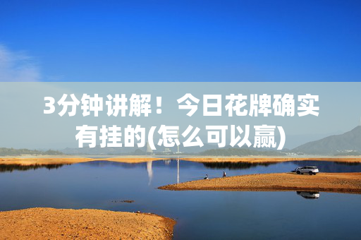 3分钟讲解！今日花牌确实有挂的(怎么可以赢)