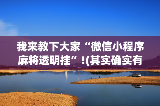 我来教下大家“微信小程序麻将透明挂”!(其实确实有挂)-抖音