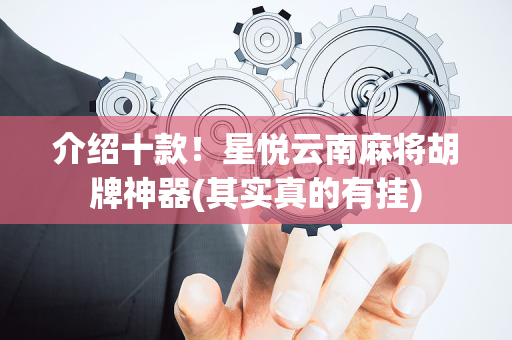 介绍十款！星悦云南麻将胡牌神器(其实真的有挂)