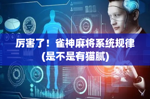 厉害了！雀神麻将系统规律(是不是有猫腻)