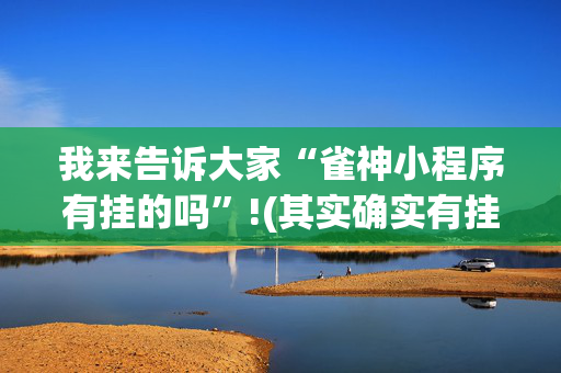 我来告诉大家“雀神小程序有挂的吗”!(其实确实有挂)-抖音