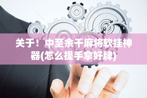 关于！中至余干麻将软挂神器(怎么提手拿好牌)