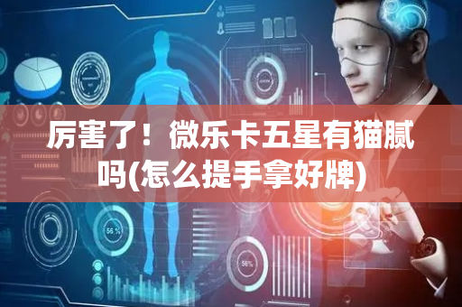 厉害了！微乐卡五星有猫腻吗(怎么提手拿好牌)