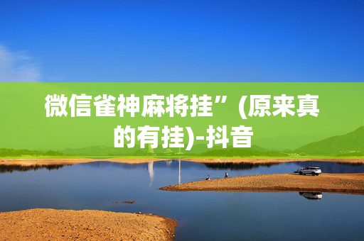 微信雀神麻将挂”(原来真的有挂)-抖音