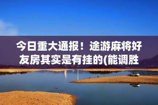 今日重大通报！途游麻将好友房其实是有挂的(能调胜率吗)