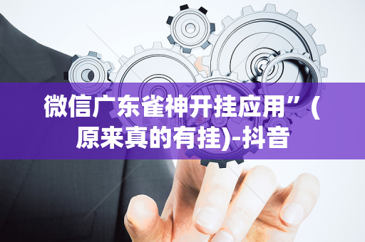 微信广东雀神开挂应用”(原来真的有挂)-抖音