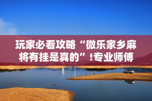 玩家必看攻略“微乐家乡麻将有挂是真的”!专业师傅带你一起了解（详细教程）-抖音