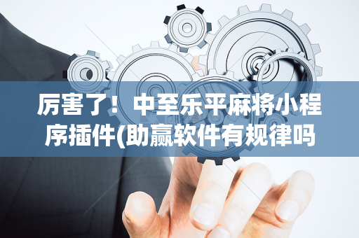 厉害了！中至乐平麻将小程序插件(助赢软件有规律吗)