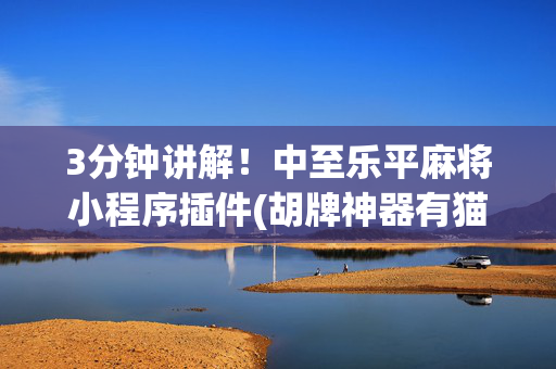 3分钟讲解！中至乐平麻将小程序插件(胡牌神器有猫腻吗)