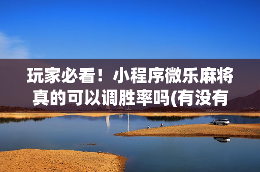 玩家必看！小程序微乐麻将真的可以调胜率吗(有没有猫腻)